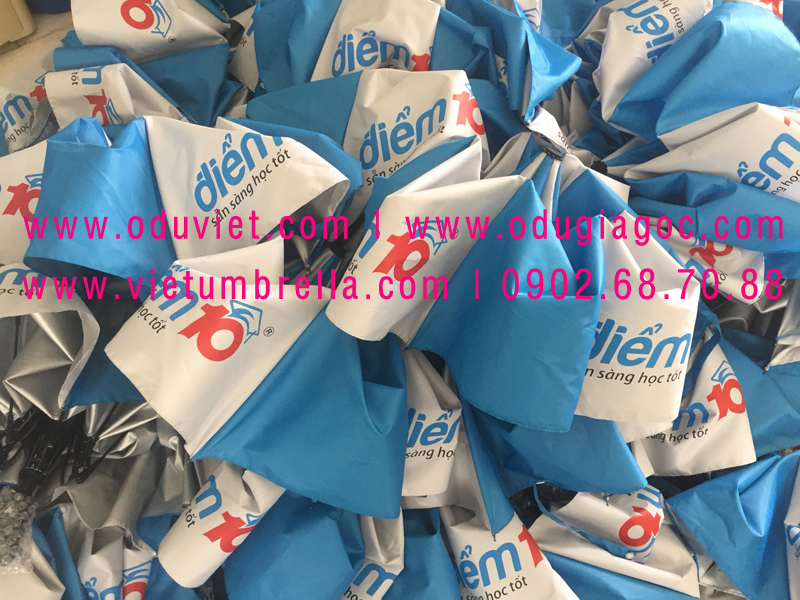 xưởng sản xuất ô dù cầm tay in logo quảng cáo